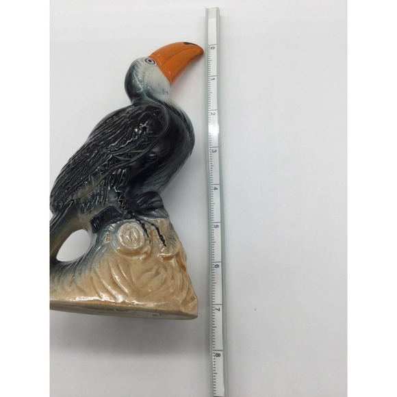 Vintage ceramic Toucan figurine 7” 7 in bird Brazil rainforest tropical - Picture 5 of 7